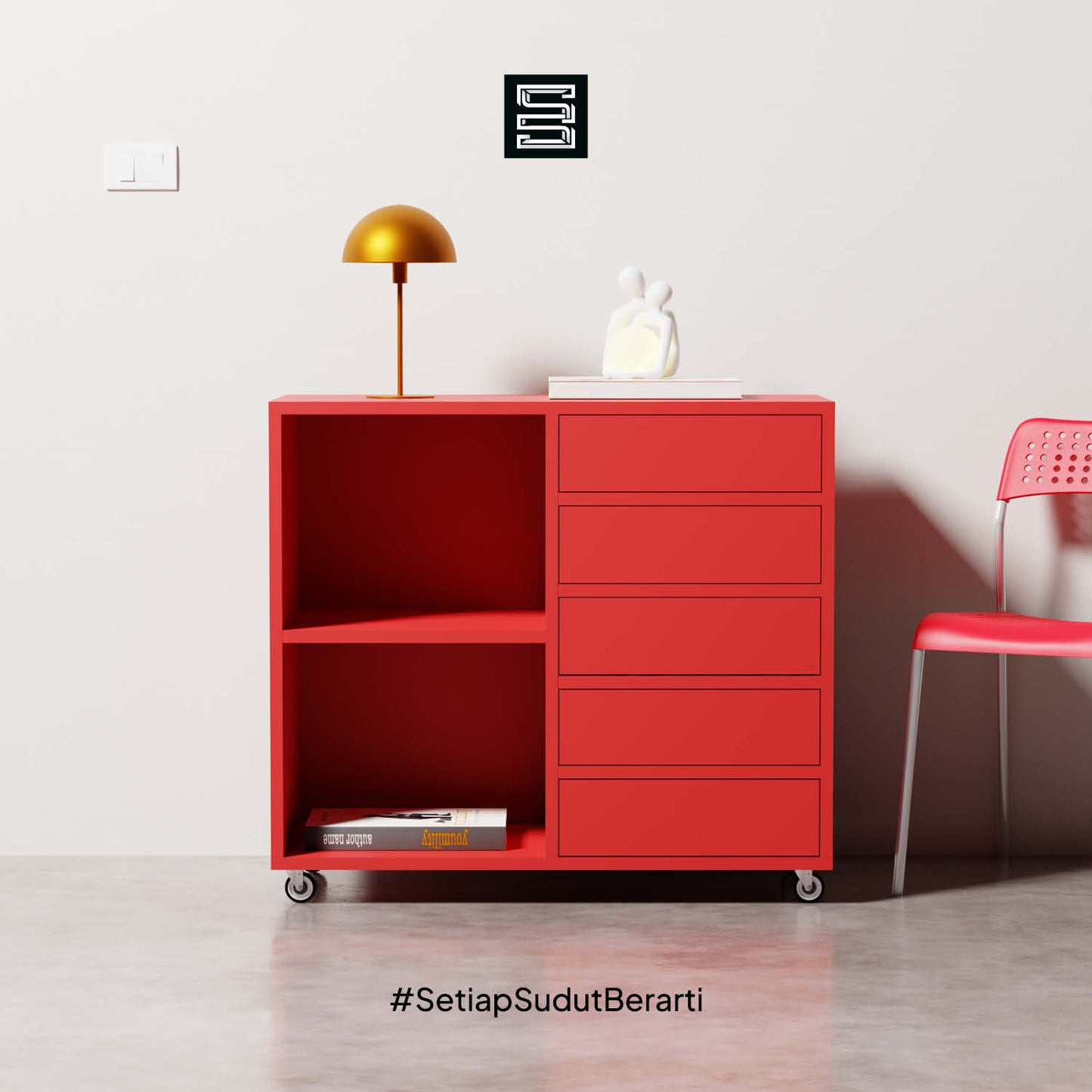 Small Filling Cabinet 90x40x81