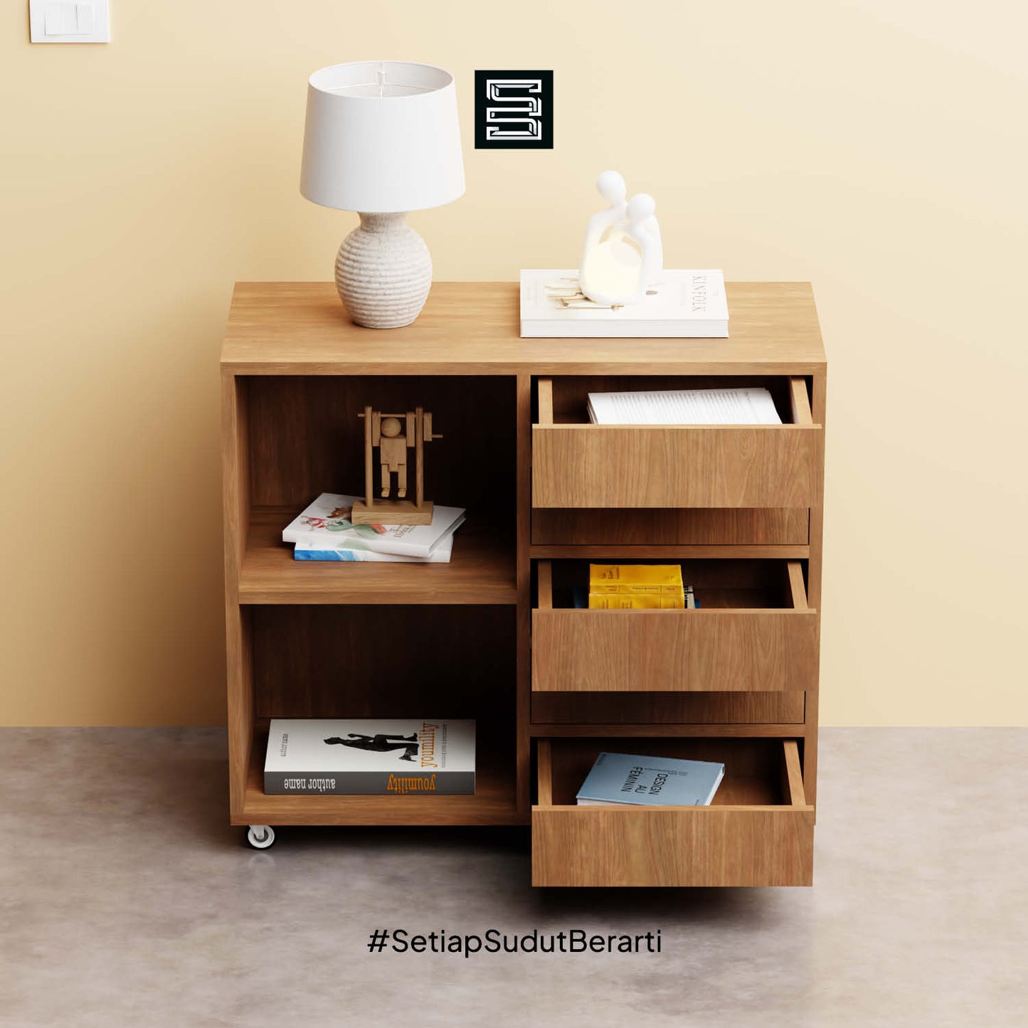 Small Filling Cabinet 90x40x81