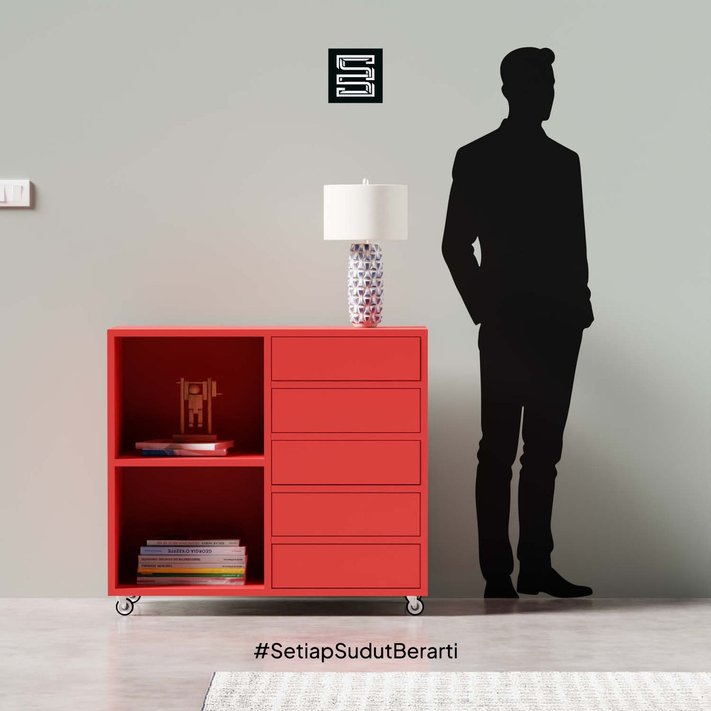 Small Filling Cabinet 90x40x81