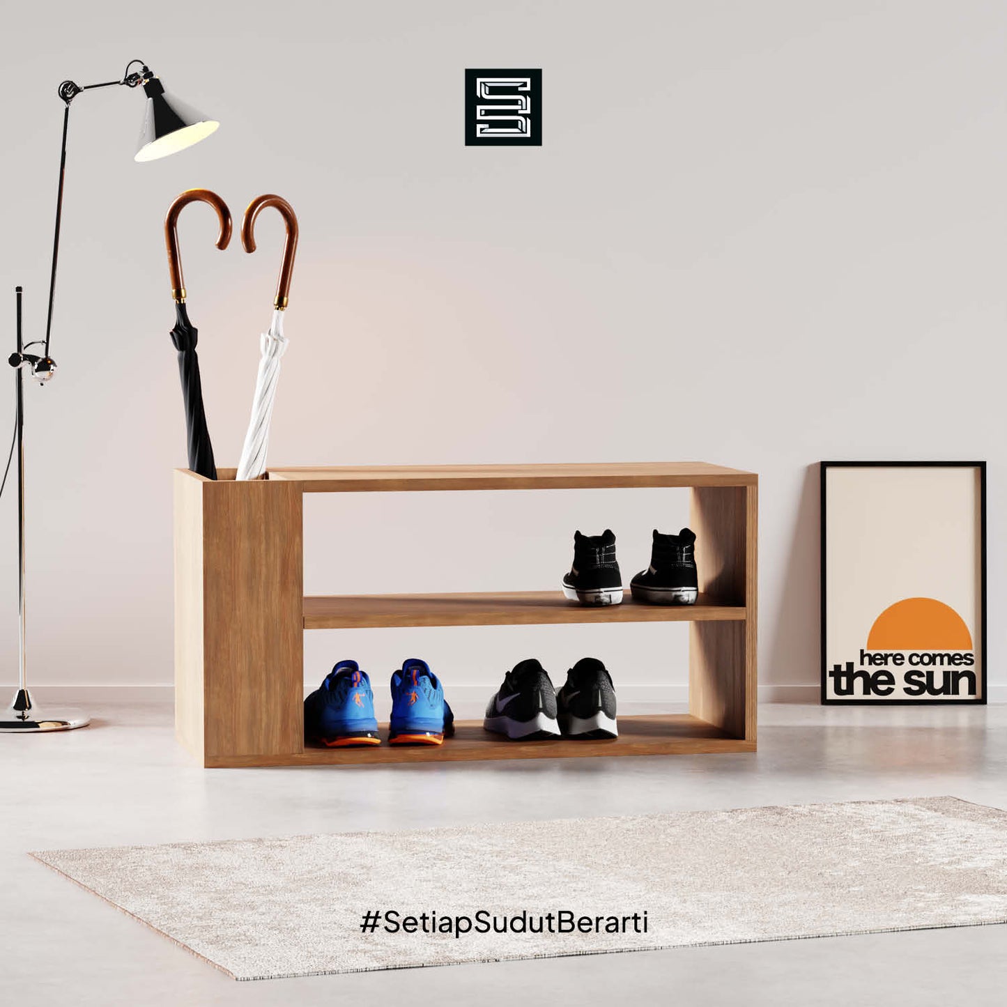 Rak Sepatu 90x35x45