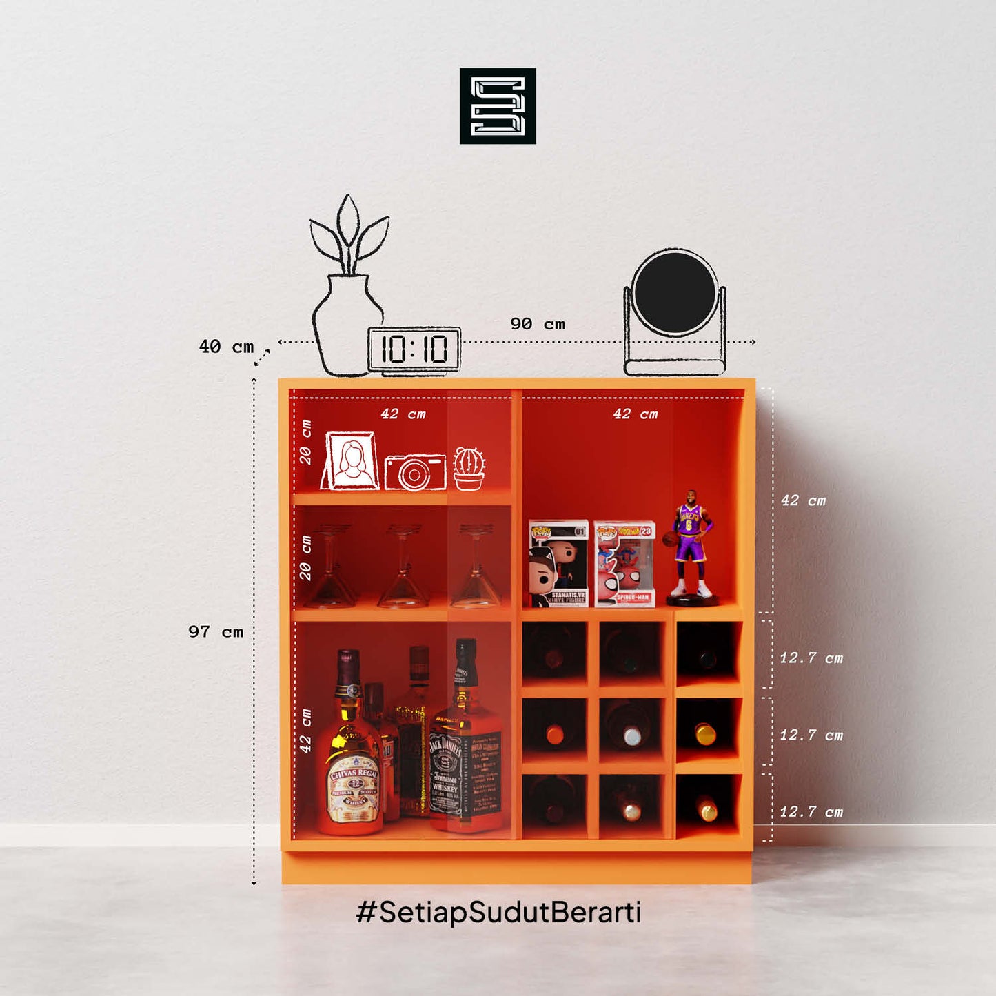 Alcohol Storage 90x40x97