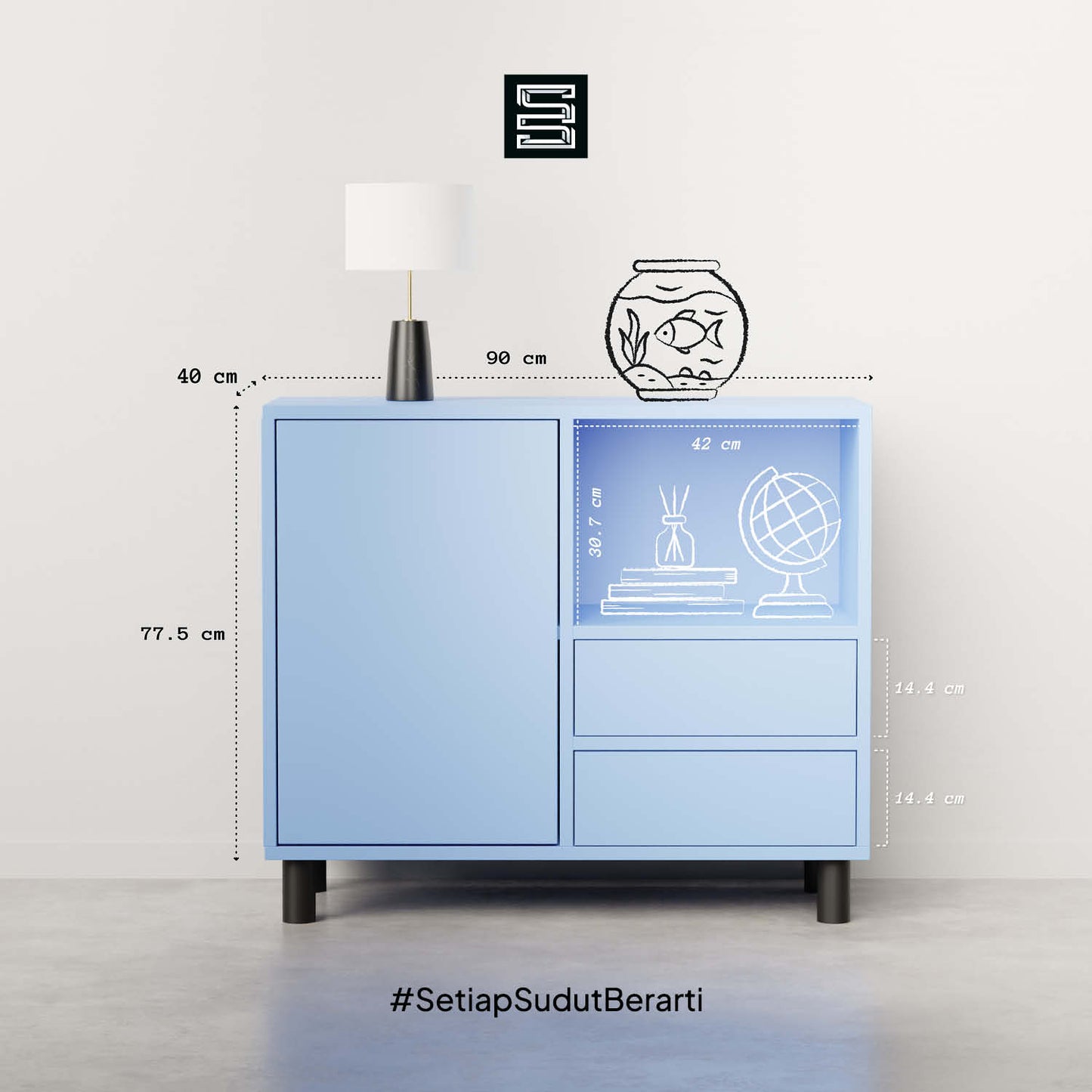 Sideboard 90x40x77.5