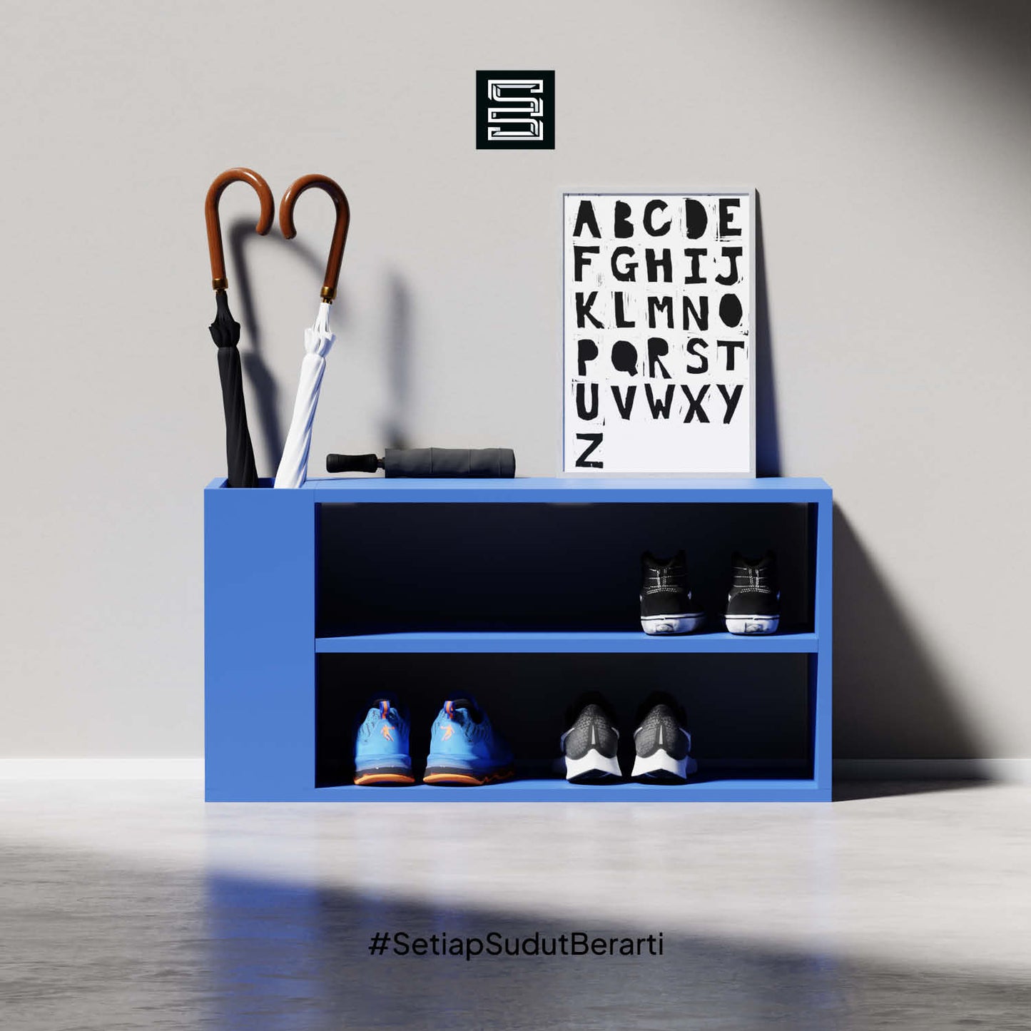 Rak Sepatu 90x35x45