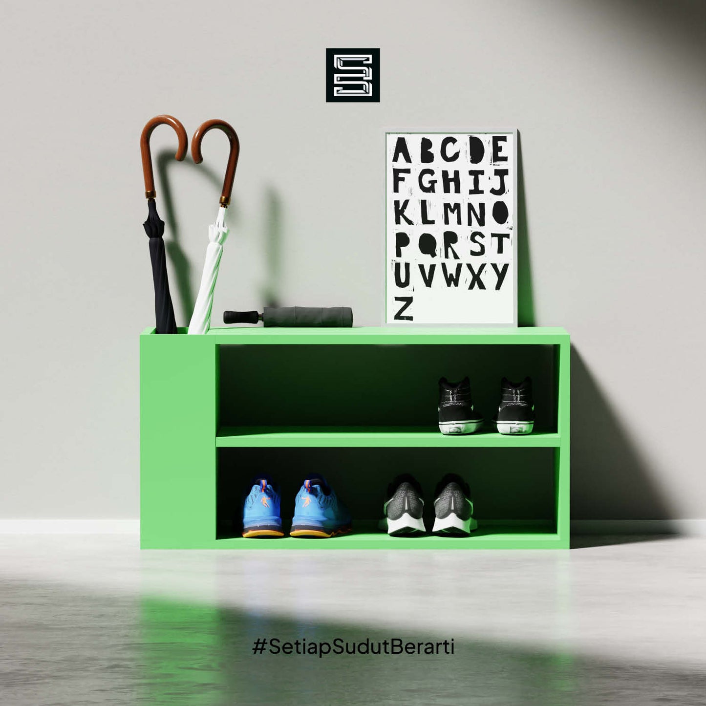 Rak Sepatu 90x35x45
