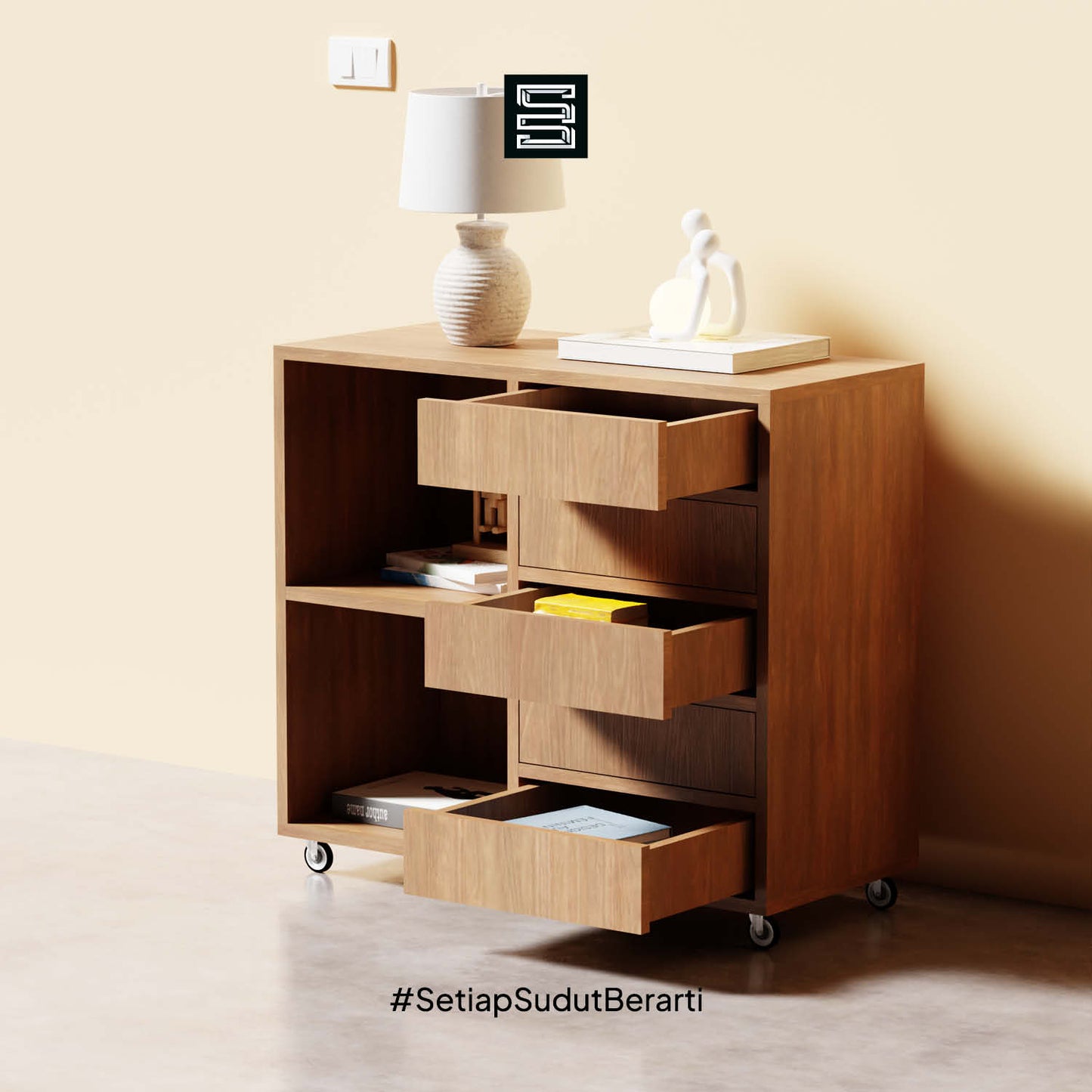 Small Filling Cabinet 90x40x81