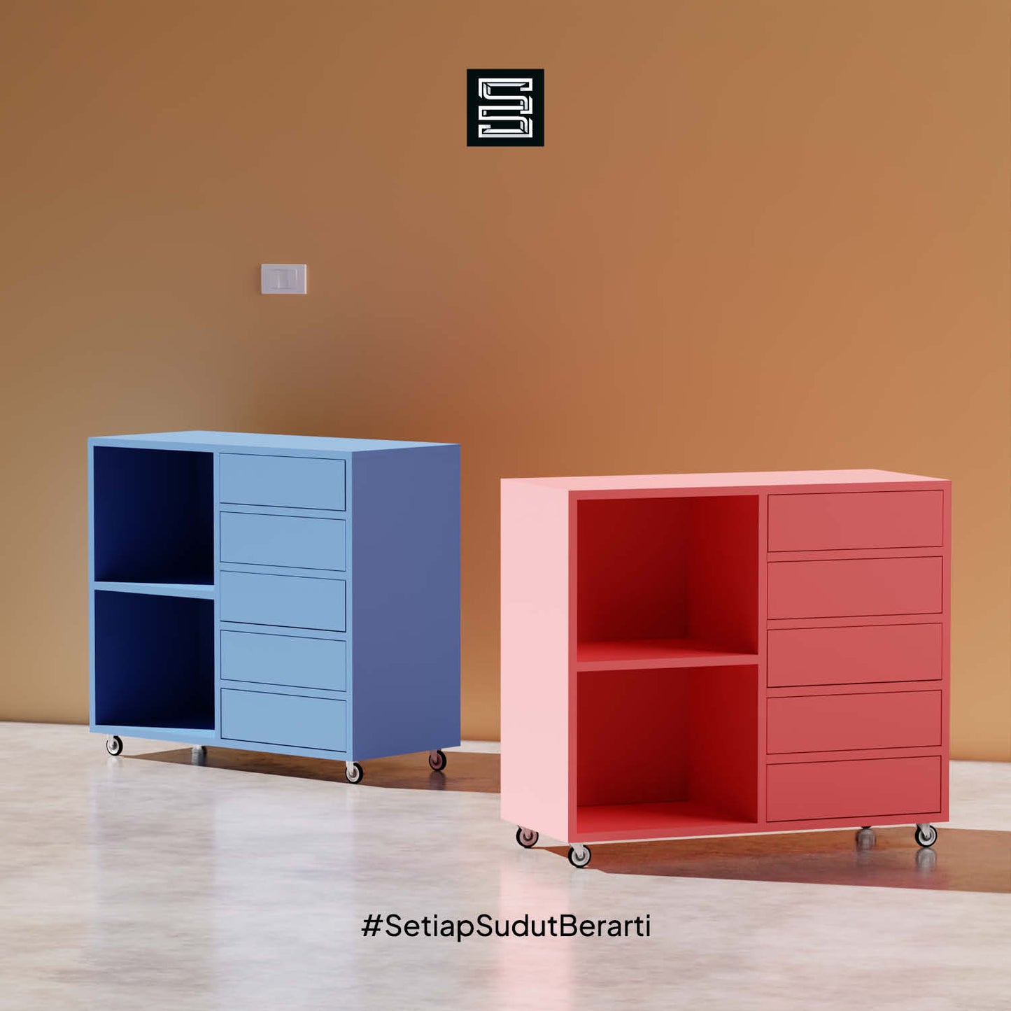 Small Filling Cabinet 90x40x81