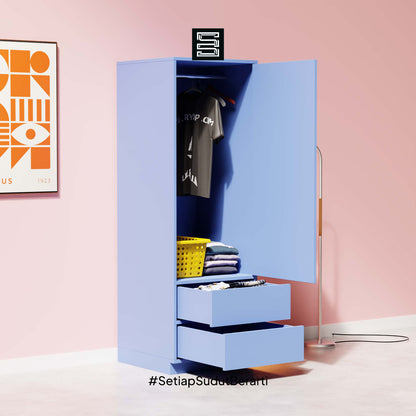 Wadrobe 60x60x180 Dua Laci