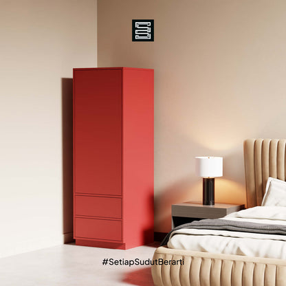 Wadrobe 60x60x180 Dua Laci