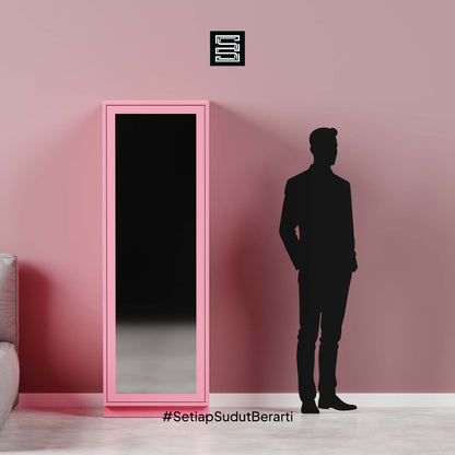 Wadrobe 60x60x180 Dengan Cermin