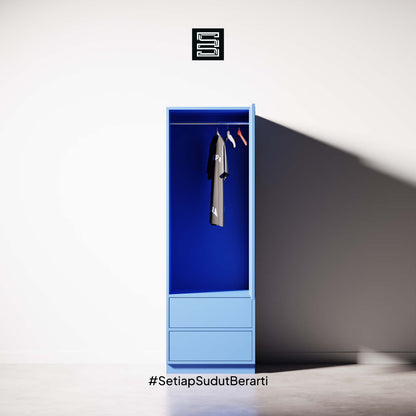 Wadrobe 60x60x180 Dua Laci