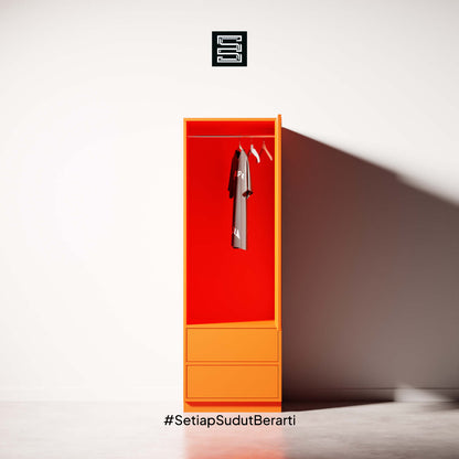 Wadrobe 60x60x180 Dua Laci