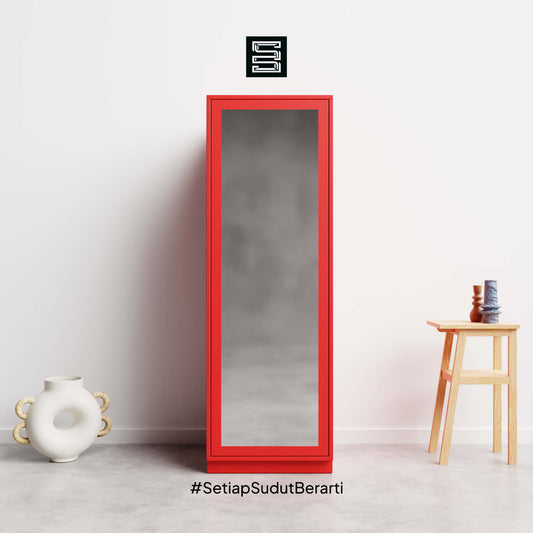 Wadrobe 60x60x180 Dengan Cermin